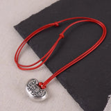 Ruyi Silver Women's Double-sided Long Life Lock Pendant
