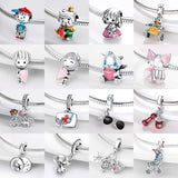 S925 Silver Amulet Charm Bead for 3mm Bracelets Women DIY Jewel