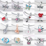 S925 Silver Amulet Charm Bead for 3mm Bracelets Women DIY Jewel