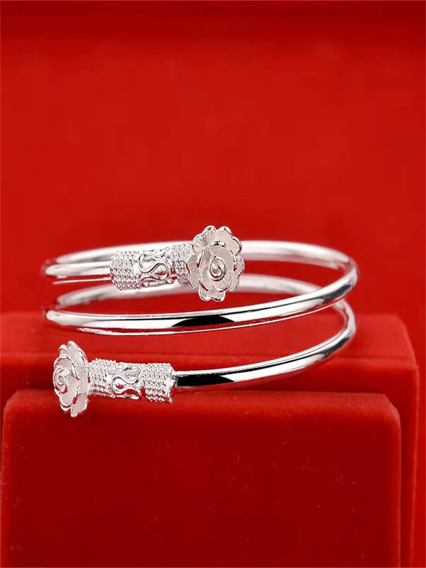 S925 Silver Bangles Dream Catcher Couple Silver Bracelet Gift