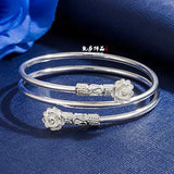 S925 Silver Bangles Dream Catcher Couple Silver Bracelet Gift