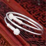 S925 Silver Bangles Dream Catcher Couple Silver Bracelet Gift