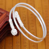 S925 Silver Bangles Dream Catcher Couple Silver Bracelet Gift
