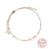S925 Silver Bohemian Adjustable Bracelet for Girls