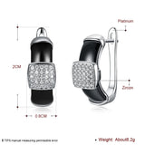 S925 Silver Geometric Diamond Earrings for Girls