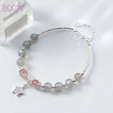 S925 Strawberry Crystal Bracelet Women's Silver Bracelet