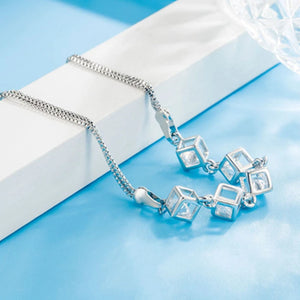 S925 Silver Bracelet with Zircon for Women, High Bangle