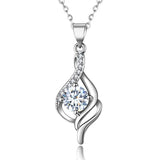 S925 Sterling Silver Zircon Necklace For Women