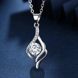 S925 Sterling Silver Zircon Necklace For Women