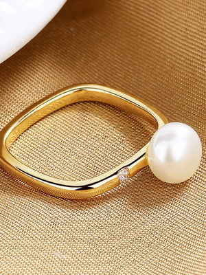 925 Silver Square Zircon Ring Women Wedding Jewelry