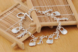 S925 Silver 8-Inch Bag/Stiletto Bracelet for Women Party Gift