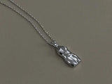 S925 Abstract Body Necklace Minimalist Pendant