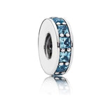 S925 Silver CZ Beads Bracelet DIY Charm Pendant