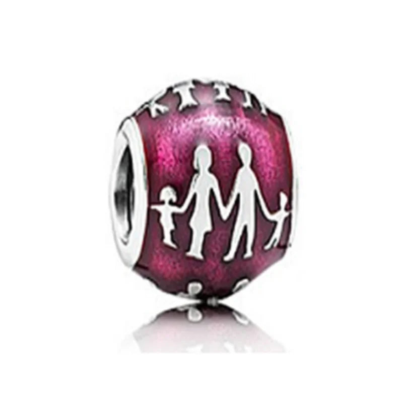S925 Sterling Silver Birthday Cake Charm Bracelet DIY Bangle