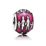 S925 Sterling Silver Birthday Cake Charm Bracelet DIY Bangle