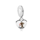 Sterling Silver Cafecito Dangle I Do Crew Charm Bracelet
