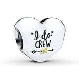 Sterling Silver Cafecito Dangle I Do Crew Charm Bracelet