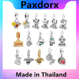 S925 Frog Dinosaur Cat Dog Pendant Charm for Pando Bracelet
