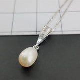 S925 Silver Zircon Pearl Pendant Clavicle Chain Women's Jewelry