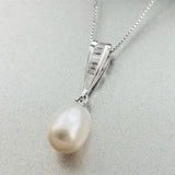 S925 Silver Zircon Pearl Pendant Clavicle Chain Women's Jewelry