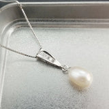 S925 Silver Zircon Pearl Pendant Clavicle Chain Women's Jewelry