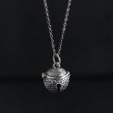S925 Sterling Silver Necklace, Chinese Wind Bell Pendant