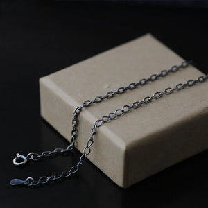 S925 Sterling Silver O-chain 55 Cm Necklace Men 2mm Bold Style Jewelry