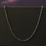 S925 Sterling Silver O-chain 55 Cm Necklace Men 2mm Bold Style Jewelry