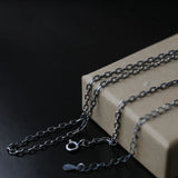 S925 Sterling Silver O-chain 55 Cm Necklace Men 2mm Bold Style Jewelry