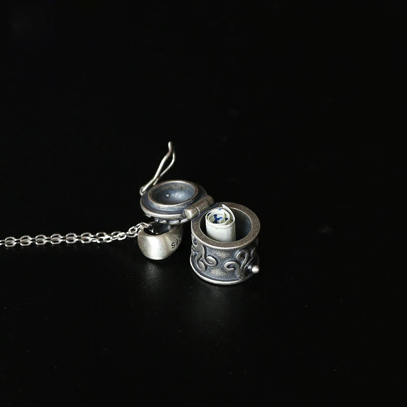 S925 Tibetan Jewelry Peace Amulet Pendant Necklace
