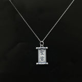 S925 Sterling Silver Necklace Chinese Style Pendant Niche Jewelry