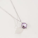 S925 Silver Pearl Asteroid Necklace & Bracelet Set Gift Jewelry