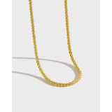 S925 Sterling Silver Necklace Chain Sparkling Women Fine Jewelry
