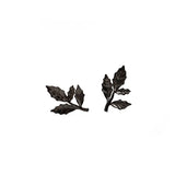 S925 Maple Leaf Branch Stud Earrings Retro Punk Style