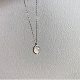 S925 Sterling Silver Round Pendant Necklaces For Women