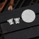S925 Sterling Silver Tiger Stud Earrings Gift