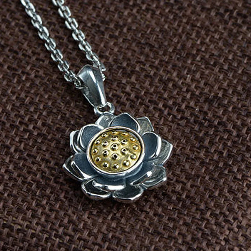 Vintage Thai Silver Woman Pendant & Bracelet Set