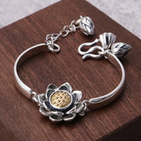 Vintage Thai Silver Woman Pendant & Bracelet Set