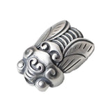 S925 Pure Silver Retro Matte Thai Silver DIY Golden Cicada Bucket Beads