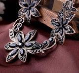 Bohemian Flower Stone Beads Chunky Choker Necklace