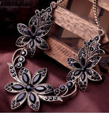 Bohemian Flower Stone Beads Chunky Choker Necklace