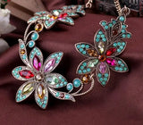Bohemian Flower Stone Beads Chunky Choker Necklace