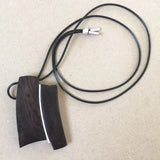 Sandalwood Pendant Necklace with Wooden Rope