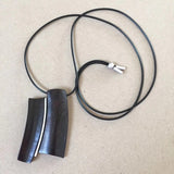 Sandalwood Pendant Necklace with Wooden Rope