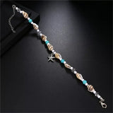 Shell Beads Starfish Anklet Beach Boho Foot Chain Sandals