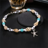 Shell Beads Starfish Anklet Beach Boho Foot Chain Sandals