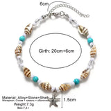 Shell Beads Starfish Anklet Beach Boho Foot Chain Sandals
