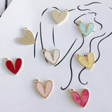Shell Love Pendant Necklace Bracelet Set