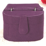Velvet Mirrored Storage Case Jewelry Box Ring Necklace Display Holder