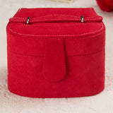Velvet Mirrored Storage Case Jewelry Box Ring Necklace Display Holder
